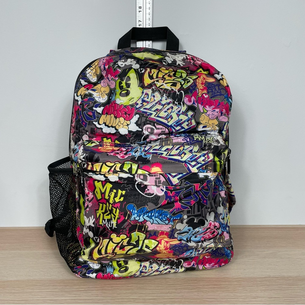 DisneyLand Hong Kong Artist Series Graffiti Print Backpack